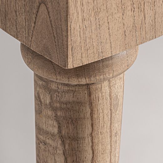 Table à manger en bois de mindi naturel, 180 x 90 x 76 cm | Nyry