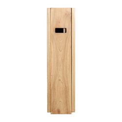 Mesa de jantar dobrável em madeira mindi em cor natural, 164 x 90 x 75 cm | Nyry