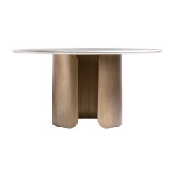 Vimperk spisebord i natursintret sten, 150 x 150 x 75 cm