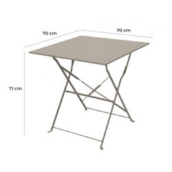 Beige Square Terrace Set