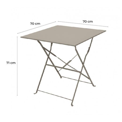 Beige Square Terrace Set