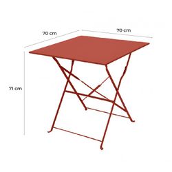 Terracotta Terrace Set, 1 table and 2 chairs