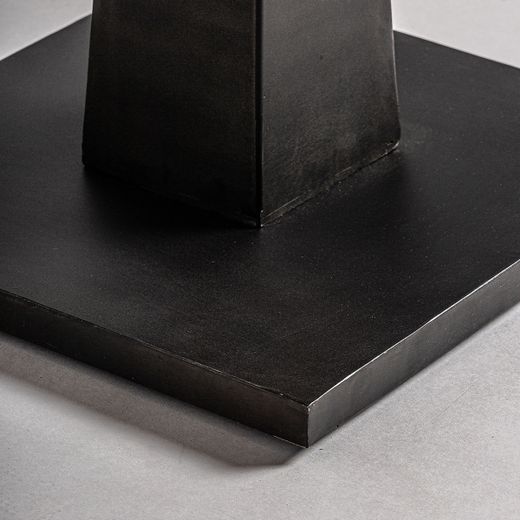Mesa de bar de madera y metal en negro y marrón, 60 x 60 x 106 cm | Bugle