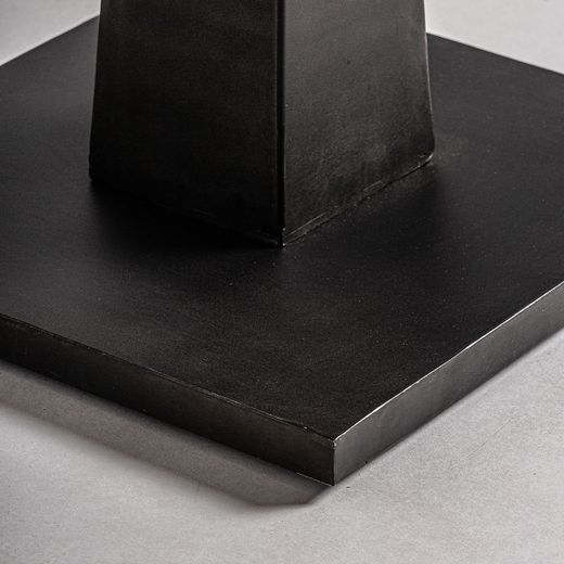 Mesa de bar de madera y metal en negro y marrón, 70 x 70 x 76 cm | Bugle