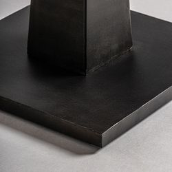 Mesa de bar de madera y metal en negro y marrón, 70 x 70 x 76 cm | Bugle