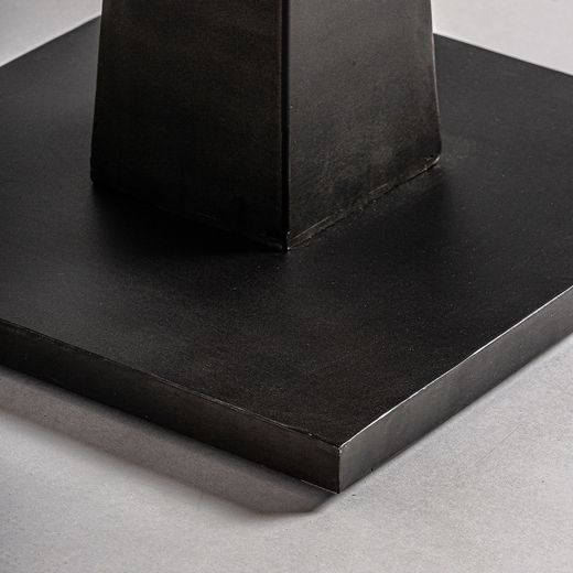 Mesa de bar de madera y metal en negro y marrón, 70 x 70 x 76 cm | Bugle