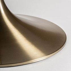Mesa de bar de metal y cerámica en oro y negro, 65 x 65 x 105 cm | Ullaland