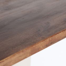 Mesa de bar redonda de metal en beige, 65 x 65 x 107 cm | Kilhe