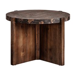Τραπεζάκι σαλονιού Bansat από φυσικό ξύλο DM, 66 x 66 x 45 cm