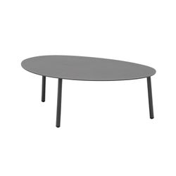 Mesa de centro de alumínio antracite, 100 x 70 x 34 cm | Walga