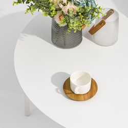 Garden set in white aluminum and rope | Walga