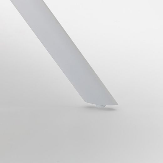 Couchtisch aus Aluminium in Weiß, 140 x 74 x 38 cm | Mehr