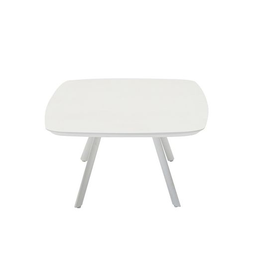 Couchtisch aus Aluminium in Weiß, 140 x 74 x 38 cm | Mehr