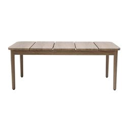 Garden set in natural aluminum and anthracite rope | Sunset