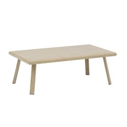 Aluminium salontafel in naturel, 120 x 68,5 x 42 cm | harmonie