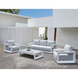 White aluminum garden set | Onyx
