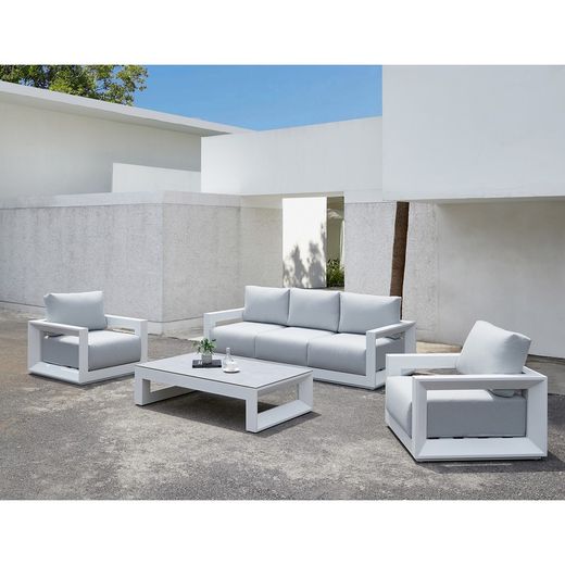 Set da giardino in alluminio bianco | Onice