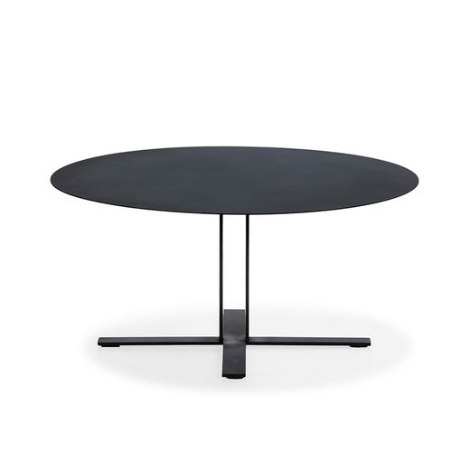 Black iron coffee table, Ø 80 x 38 cm