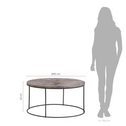 Trä soffbord, 90x90x45 cm