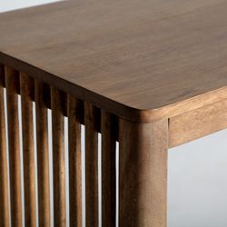 Mango wood coffee table in natural, 115 x 42 x 52 cm | Trevoux