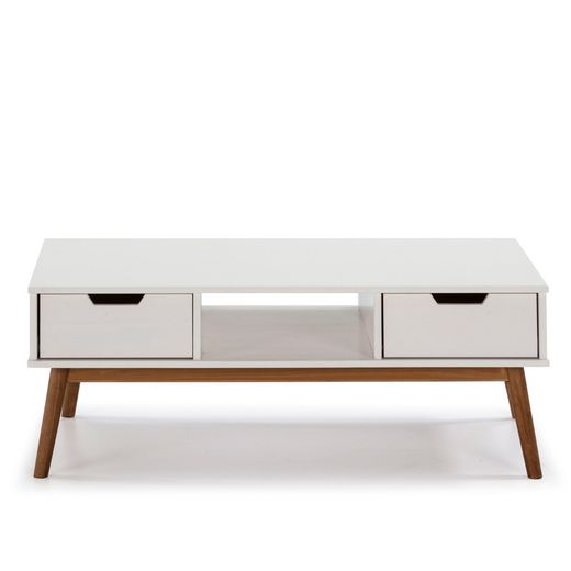 Komplettes Wohnzimmer in Weißkiefernholz, 3-teilig