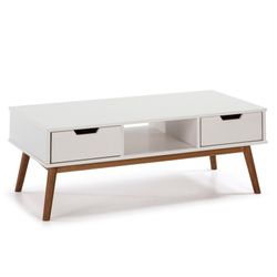 Komplettes Wohnzimmer in Weißkiefernholz, 3-teilig