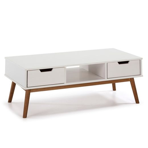 Komplettes Wohnzimmer in Weißkiefernholz, 3-teilig