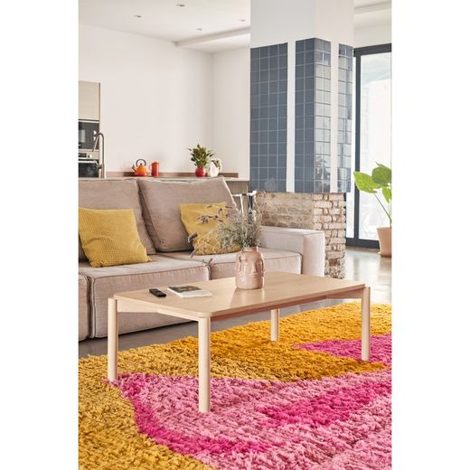 Couchtisch aus Naturholz, 110 x 60 x 40 cm | Atlas