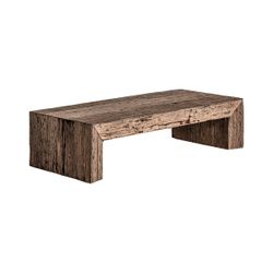 Mesa de centro de madera en marrón, 160 x 70 x 40 cm | Samsun