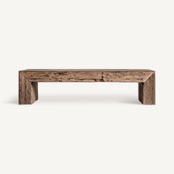 Mesa de centro de madera en marrón, 160 x 70 x 40 cm | Samsun