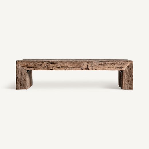 Mesa de centro de madera en marrón, 160 x 70 x 40 cm | Samsun