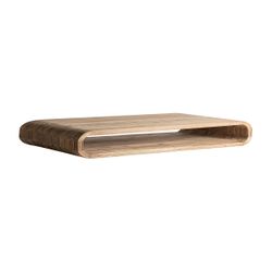 Mesa de centro de madera en marrón, 160 x 80 x 30 cm | Corba