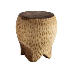 Mesa de centro de madera en marrón, 40 x 40 x 45 cm | Gairo