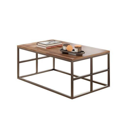 Natural wooden coffee table, 100 x 60 x 40 cm | laila