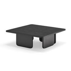 Table basse en bois noir, 100 x 100 x 35 cm | Cambre