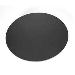 Schwarzer Couchtisch aus Holz, 110 x 110 x 36,5 cm | Steinpilz