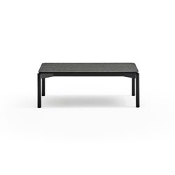 Schwarzer Couchtisch aus Holz, 110 x 60 x 40 cm | Atlas