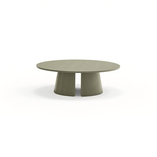 Green wooden coffee table, 110 x 110 x 36.5 cm | Cep