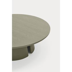 Green wooden coffee table, 110 x 110 x 36.5 cm | Cep