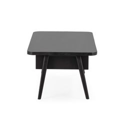 Svart soffbord i trä, 106 x 60 x 43 cm