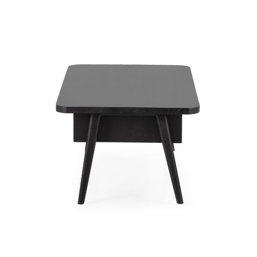 Svart soffbord i trä, 106 x 60 x 43 cm