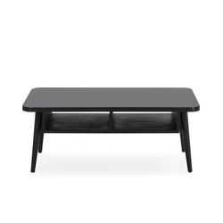 Svart soffbord i trä, 106 x 60 x 43 cm