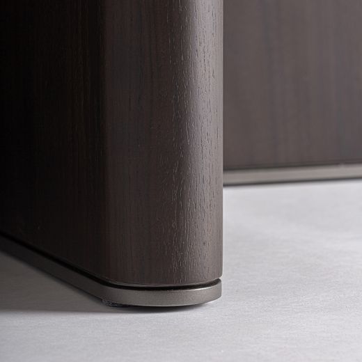 Mesa de centro de madera y cristal en marrón, 100 x 100 x 33 cm | Bransby