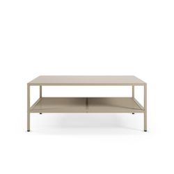 Couchtisch aus Metall in Sandfarbe, 100 x 60 x 40 cm | Fayna