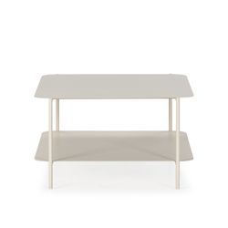 Beiger Metall-Couchtisch, 73,4 x 70 x 40 cm | Beatrix