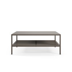 Mesa de centro metálica na cor mocha, 100 x 60 x 40 cm | Fayna