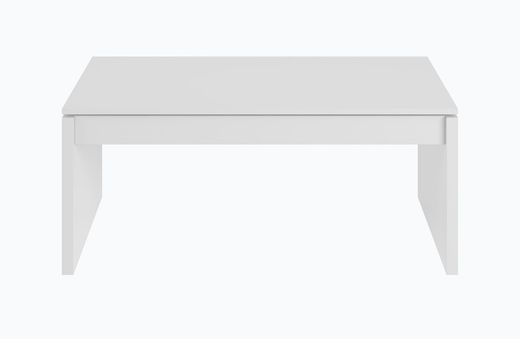 Lift-up coffee table gloss white, 100 x 50 x 43/54 cm