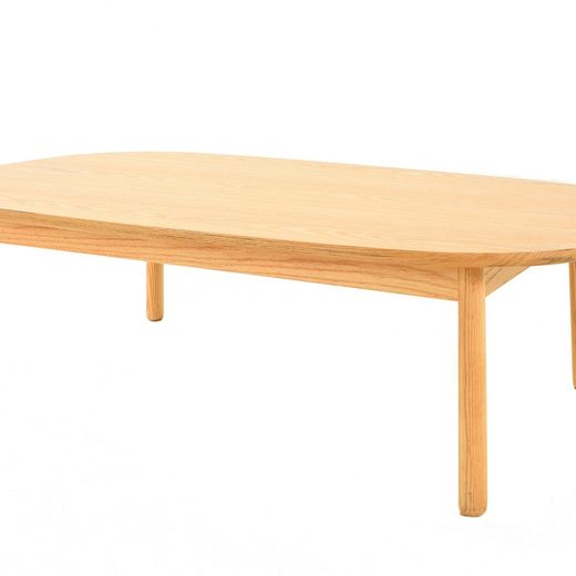 Soffbord i ask trä (110 x 60 x 32,5 cm) | Lezquer-serien