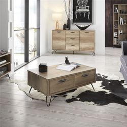 Kansas soffbord med två lådor 100 x 60 x 39,2 CM