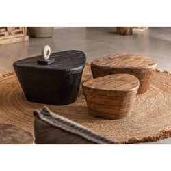 Lestans Teak Wood Coffee Table in Brown, 60 x 50 x 30 cm